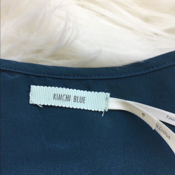 Dark aquamarine Ruffle Neck Mini Dress Size 0 - Picture 7 of 8